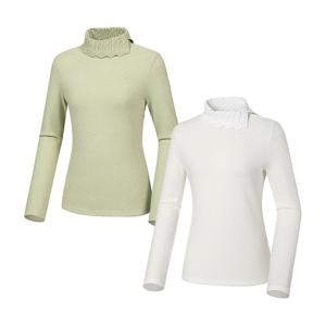 [와이드앵글] 여성 CF 바네사 오픈 하이넥 티셔츠 L_WWW22241