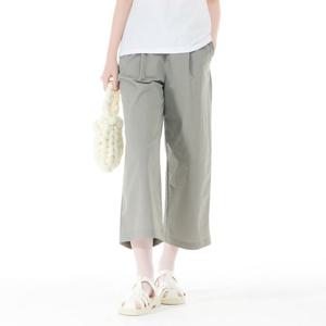 썸머팬츠 여성 백 밴딩 와이드 팬츠-CBRG2272C0V