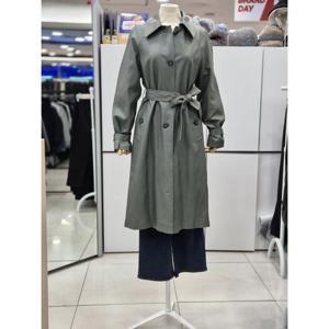 밀스튜디오 세이브존04 롱 인조가죽 벨티드 트렌치코트 LR3BRR101
