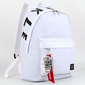 트렌드 학생 흰색 가방 캐주얼 남자 여자 책가방 백팩