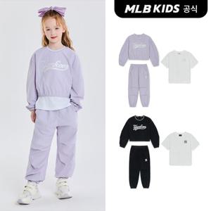 [택가149,000원][MLB키즈 공식] 25SS 바시티 우븐 맨투맨 3세트 (여아) (2color) 7FS2V2451