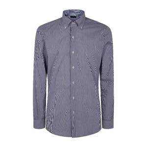 페이 버튼업 스트라이프 패턴 칼라드 셔츠 NCMA150258SXAI U806