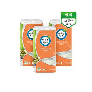 [깨끗한나라]데일리 키친타월 그린티 150매 24롤