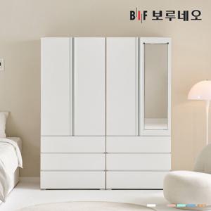 [착불] 보루네오 리키 1600 P세트 옷장 이불장 안방 작은방 원룸 서랍 거울