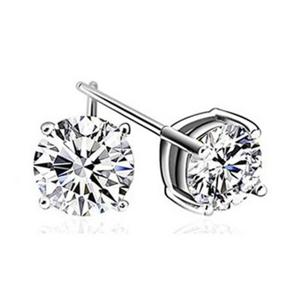 네발 큐빅 데일리 실버 미니 큐빅 귀걸이