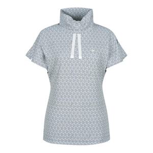 [레노마골프] 여성 꽃잎 패턴 하이넥 반팔 티셔츠 RWTPN6108-101