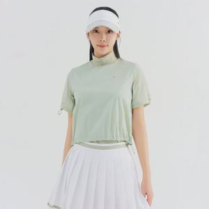 [레노마골프] 여성 뒷판 포켓 변형 하이넥 반팔 티셔츠 RWTHN6106-137