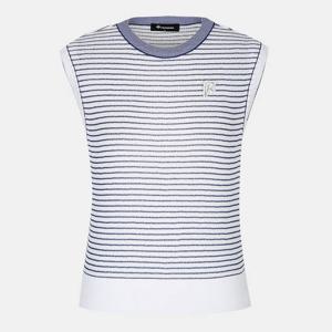 [레노마골프] 여성 스트라이프 라운드 니트 베스트 RWSVM6207-930