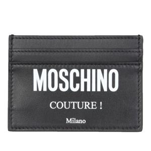 모스키노 로고 가죽 블랙 카드지갑 81038001_2555