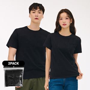 [체이스컬트]공용 2PACK 반팔 티셔츠 EDZU8288A03_ys_YS