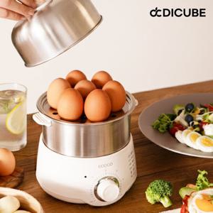 디큐브 EGOGO 스테인리스 2단 계란찜기 다용도 멀티 전기 찜기