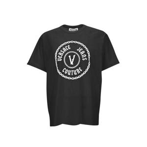 베르사체 반팔 티셔츠 77GAHT03 CJ00T899 Black