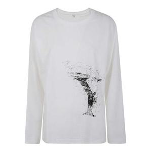 와이즈 요지 야마모토 긴팔 티셔츠 YBT826771 White