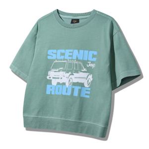 [지프키즈]25신상 여아키즈  7부 가먼트 티셔츠 KQ2TSF021_US