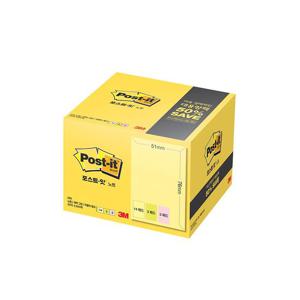 3M 포스트잇 노트 대용량팩 656-20 점착메모지 접착메모지 문구용메모지 팬시용메모지 필기메모지 학생메모