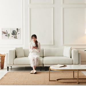 아로미가구 그레이스 풀커버 패브릭 4인용소파