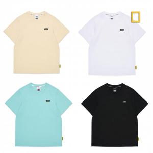 내셔널지오그래픽키즈  (K255UTS020) 스몰로고 반팔 티셔츠 남여공용 이너 면티
