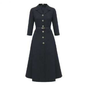 [미니멈]카라넥 벨티드 플레어 원피스 (MZBGWO3830D1V)_IC