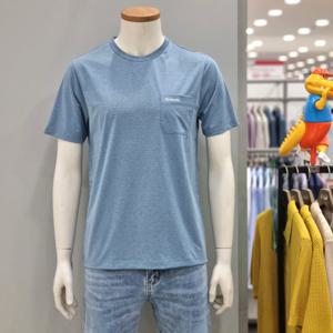 [크로커다일남성][크로크다일 구리점]블루 라운드넥 CDAABTP2705