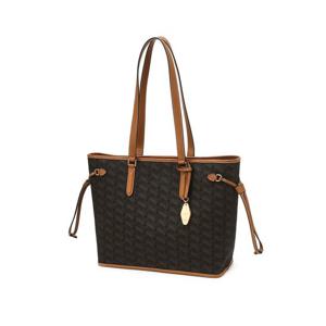 [로젤라칠링] 브라운 로젤라칠링 패턴 L 사이즈 쇼퍼백JABA5E300W2