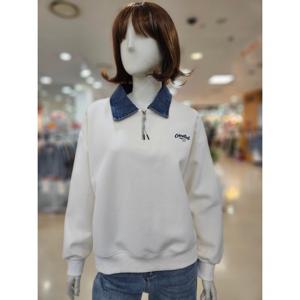 [아날도바시니]데님카라 자수 맨투맨 AY02TS30S