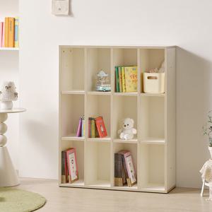 나무뜰 버디 E0등급 3단 책장 확장형 아기 유아 책장 MRF037C (착불)