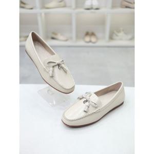 [코디엘루]리본장식 소가죽 여성 로퍼 단화 1cm   CDMD500710_GN