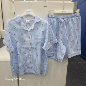 [에꼴리에]에꼴리에 쿨체크스몰베어파자마세트 25OP752_SC