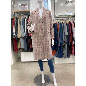 안지크 세이브존07 체크 롱 코트 FA1JC1110RE