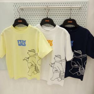 [지프키즈]스테이 와일드 후로피 반팔티 KQ3TSU257._GN