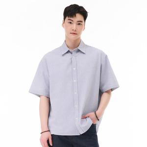 남성 시어서커 스트라이프 반팔 셔츠-EBRK5525D04