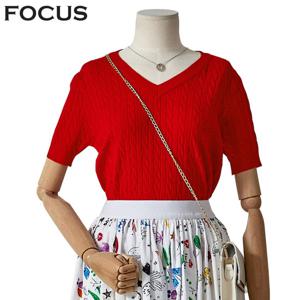 [포커스] 케이블V반팔니트(FM4D4KT4039)