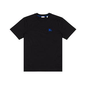 [로로모다] 버버리 EKD로고 자수 코튼 블랙 여성 반팔 티셔츠 / 8084973