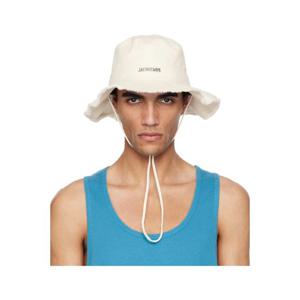 쟈크뮈스 버킷햇 오프 화이트 레 클래시크 더 아티쇼 버킷햇 251553M140012