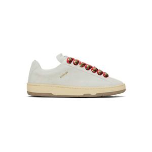 랑방 스니커즈 오프 화이트 커브 라이트 스웨이드 스니커즈 251254M237026