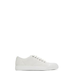 랑방 스니커즈 오프 화이트 DBB1 스웨이드   가죽 스니커즈 251254M237054