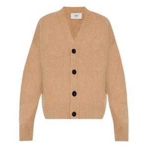 AMI Paris 아미 드 꾀흐 자수 가디건 UKC044KN0028