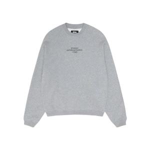 스투시 래글런 슬리브 크루 그레이 헤더 118552