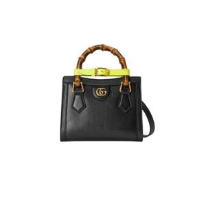 구찌 다이애나 미니 토트백 블랙 레더 655661-17QDT-1175