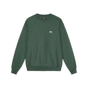 스투시 오버다이드 스탁 로고 크루넥 포레스트 118480