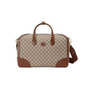 구찌 더플백 인터로킹 G 베이지 에보니 GG 슈프림 696014-92THG-8563