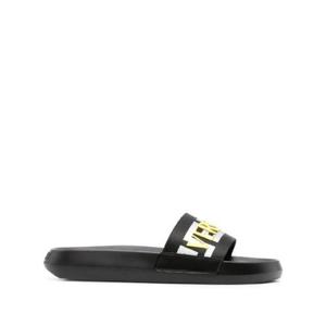 베르사체 라 그레카 레이즈드 로고 슬라이더 샌들 10087321A05627