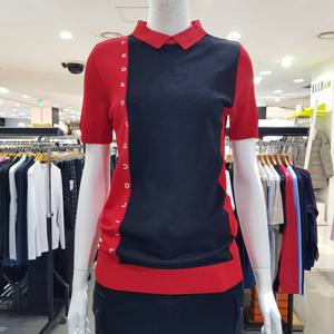 [루이까스텔]여성스카시루카심볼사이드라인카라여름니트/7FDSW43