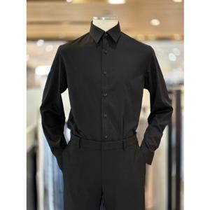 지오지아 25SS 블랙 슬림핏 사계절 링클프리 정장용 드레스셔츠 ADF2WD1101