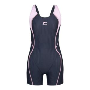 [레노마수영복]여아 배색 X백 4부 반신 수영복 GS2F865