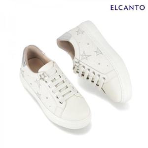 엘칸토  (LCWS03U513) 여성 소가죽 별자수 스니커즈 4cm
