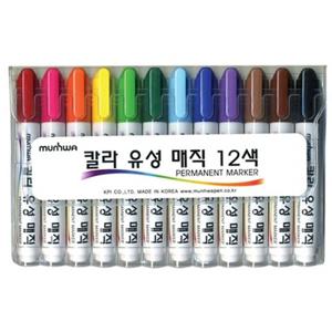 문화 칼라유성매직세트.12색