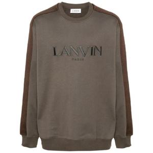 25 FW 랑방 로고 자수 코튼 스웨트셔츠 RMSS0004J212A24 TP432440232