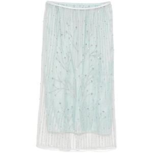 25 FW 포르테포르테 크리스털 장식 미디 스커트 13870MYSKIRT TP437549900