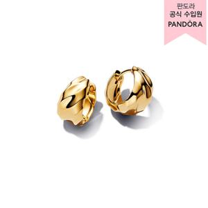 [판도라(주얼리)][백화점 보증서 제공] 리플드 후프 이어링 263874C00